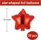 50 pcs Red Star Foil Balloons, 10 Inch Red Star Balloons Mylar Balloons for Wedding Decoration Party Balloons Birthday Decoration